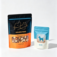 Pochette robuste conçue pour les biscuits pour animaux de compagnie avec laminage haute résistance, finition lisse et impression de marque privée
