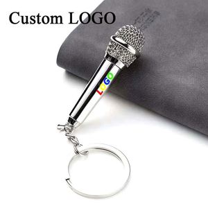 Custom Printed <b>Mini</b> <b>Microphone</b> Keychain - Music Festival Promotional Giveaway - Product Image 4
