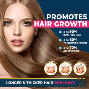 Suero Natural Orgánico para el Crecimiento del Cabello con Biotina y Colágeno, Aceite Esencial Nutritivo con <span class=keywords><strong>Beneficios</strong></span> Anticaspa - Product Image 5