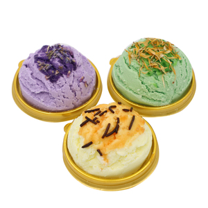 Bombas de Baño Sólidas con Aceites Esenciales, Forma de Media Bola de Helado, Coloridas, Barras de Baño Efervescentes Hechas a Mano - Product Image 6