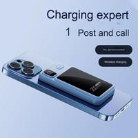 Mini Power Bank 10000mAh Chargeur sans fil magnétique PD 22.5W Chargeur rapide Type-C avec PVC et Micro USB pour iPhone