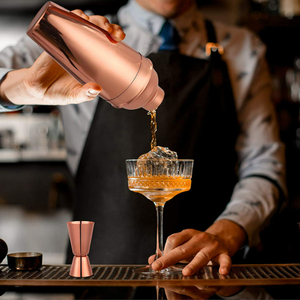 Kit de barman pour la mixologie, ensemble de <span class=keywords><strong>11</strong></span> shakers à cocktails, outils de bar en acier inoxydable pour barman avec support en bambou, accessoires de bar - Product Image 5