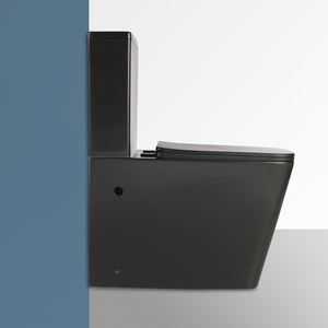 Cuvette de toilette en céramique noire mate deux pièces pour salle de bains Inodoro Australian New Arrival <span class=keywords><strong>Wc</strong></span> économie d'eau articles sanitaires filigrane - Product Image 2