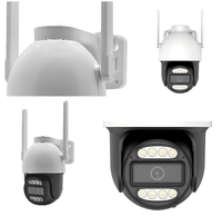 Cámara PTZ WiFi Inteligente 4K con Audio Bidireccional, Detección de Movimiento, Visión Nocturna, Alarma, IP65 Impermeable, Almacenamiento en Tarjeta SD, OEM para CCTV