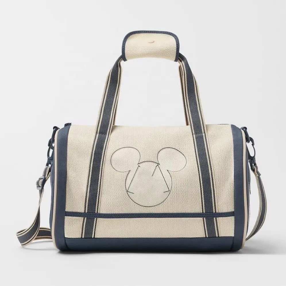 Aangepaste Logo Met Logo Bedrukt Mini Canvas Tote Crossbody Tas Voor Kinderen