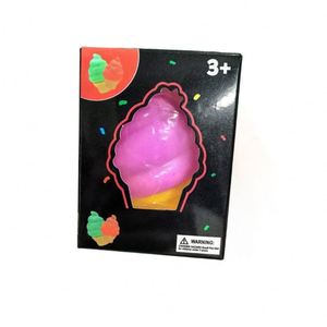 Jouet sensoriel doux en forme de cornet de crème glacée, mini, coloré, anti-stress, à presser, pour soulager l'anxiété - Product Image 3