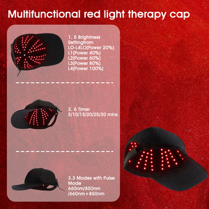 2025 nhà máy phổ biến Đa-Chức năng hẹn giờ xung ánh sáng màu đỏ điều trị <span class=keywords><strong>cap</strong></span> <span class=keywords><strong>Led</strong></span> điều trị thiết bị cho tóc - Product Image 4