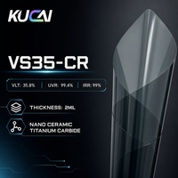 Film teinté pour vitres de voiture KUCAI série VS, 35% VLT, IRR 99%, UVR 99%, céramique nano magnétron, carbone, anti-explosion, haute définition