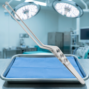 Yasargil Tumor Grasping Forceps Stainless Steel Bayonet 22cm Neurosurgical <b>Instrument</b> 3.5mm Cup Jaws Reusable Manual - Product Image 3