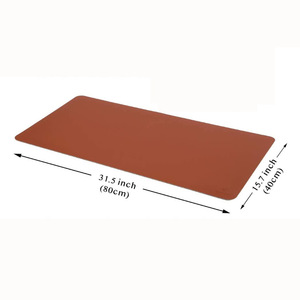 Large leather desk mat, mouse <b>pad</b>, double-sided PU <b>writing</b> mat, gaming mat, 40*80 waterproof office mat, customizable. - Product Image 5