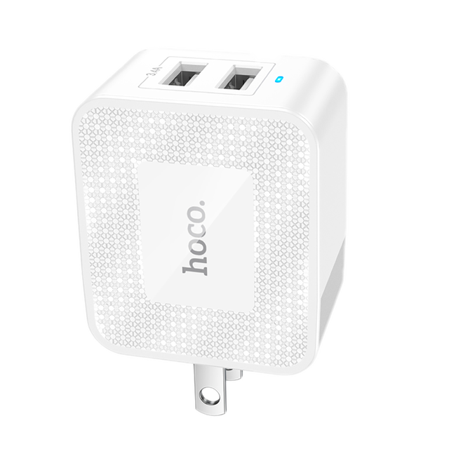 Hoco OEM DC26 Universal 10.5W Double USB Foldable US Pin Mobile Phone Wall Charger