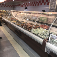 Panier présentoir de comptoir de service autonome, équipement de boucher pour la viande,