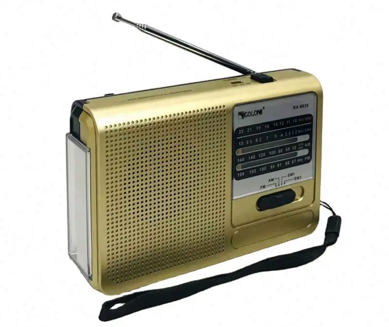 GOLON RX-6030 FM AM SW 3 Band Radio Retro Antik dengan Cahaya dengan USB SD TF Mp3 Player