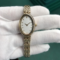 Montres pour femmes de marque en gros d'usine, cadran personnalisé avec logo, bracelet en acier inoxydable, étanche 3ATM, mouvement Miyota, montre dorée pour femmes