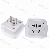 AU vers US CN EU Plug 16A Adaptateur Chine Européenne vers Australien Nouvelle-Zélande 3 Broches En Acier Inoxydable Argent Power Wall Plug Socket