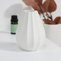 YBH Bouteille d'huile essentielle élégante sans fumée de haute qualité, diffuseur à bâtonnets décoratif nordique, décoration d'intérieur, flacon de parfum en céramique de luxe