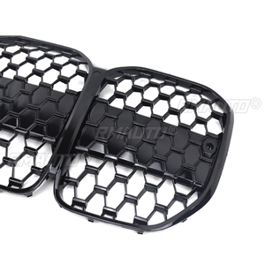 Parrilla Delantera Estilo Diamante Negro Brillante para BMW Serie 4 G22 Coupé 2 Puertas 420i 430i 435i M440i 2021+ Parrilla Deportiva - Product Image 3