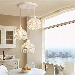 Lustre LED simple en fer doré et cristal, style nordique moderne, pour chambre, <span class=keywords><strong>chevet</strong></span>, couloir, salle à manger, bar - Product Image 5