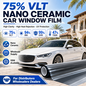 Films solaires pour <span class=keywords><strong>toit</strong></span> <span class=keywords><strong>de</strong></span> voiture en PET, haute réjection <span class=keywords><strong>de</strong></span> chaleur, vision claire, protection <span class=keywords><strong>UV</strong></span>, auto-réparateurs - Product Image 1