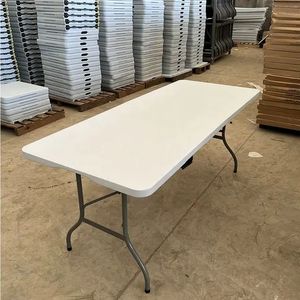 Bền Xách Tay 6ft HDPE Nhựa Hiện Đại Nửa Gấp Hình Chữ Nhật Bảng Cho Các Sự Kiện Ngoài Trời Cắm Trại Đảng Ăn Uống Bệnh Viện Sử Dụng - Product Image 6