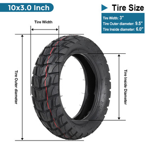 10x3 <span class=keywords><strong>pouces</strong></span> <span class=keywords><strong>pneu</strong></span> gonflable extérieur 80/65-6 pneus tout-terrain pièces de rechange pour KUGOO M4/PRO <span class=keywords><strong>pneu</strong></span> pneumatique de Scooter électrique - Product Image 2