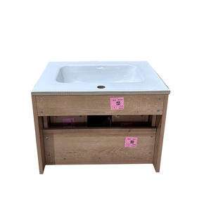 Mueble <span class=keywords><strong>de</strong></span> Baño Moderno, Resistente al <span class=keywords><strong>Agua</strong></span> y Ecológico para Hotel, con Lavabo <span class=keywords><strong>de</strong></span> Cerámica y Espejo, <span class=keywords><strong>de</strong></span> Grado Comercial - Product Image 2