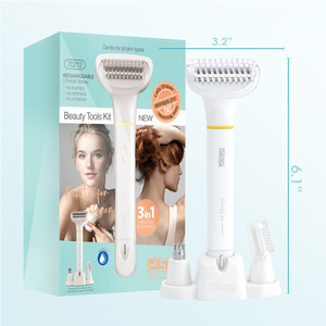 Épilateur électrique pour femme DSP 3 en 1, rasoir, tondeuse et trimmer pour le corps, utilisation humide et sèche, recharge USB - Product Image 2