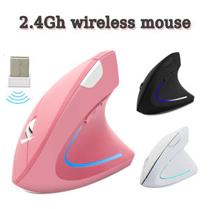 Souris sans fil 2.4GHz ergonomique 1600DPI réglable souris de jeu de bureau verticale optique pour Windows <span class=keywords><strong>Mac</strong></span> étudiants concepteur - Product Image 6