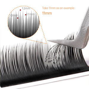 Yelix Extension Ciglia Camellia 0.07mm L/LU/B/C/<span class=keywords><strong>D</strong></span> Easy Fan Mega Volume Russo, Ciglia Auto Fan Effetto Naturale, Vassoi Ciglia - Product Image 3