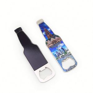 Refrigerator Decor Customised Aluminum Alloy Magnetic Roma Czech Souvenir Bottle Wine Opener With Magnet - Product Image 3