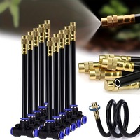 F126 Buse en T universelle réglable de 8 mm pour atomisation, refroidissement, humidification et irrigation automatique à raccord rapide