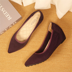 Scarpe da Donna con Tacco Nascosto per Primavera e Autunno, Nere con Piattaforma e Suola Morbida, Ideali per Assistenti di Volo e Personale Alberghiero - Product Image 5
