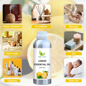 Aceite Esencial de Limón Prensado en Frío 100% Natural Citrus Limon para Aclarar la <span class=keywords><strong>Piel</strong></span> y Purificar el Aire, Certificado COA MSDS - Product Image 4