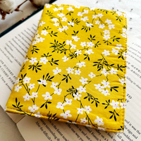 Housse de protection Kindle en coton avec fermeture élastique, pochette Kindle rembourrée, accessoires de livre