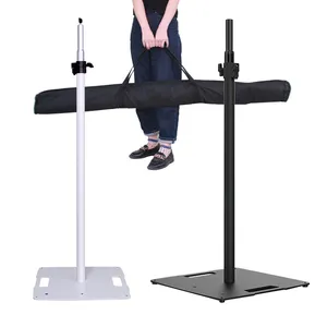 Height Adjustable Speaker Stands Aluminum Alloy Audio Stand White Color Speaker Tripod Stand