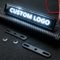 Emblema de Parrilla Delantera Iluminado por LED con Logotipo Personalizado, Insignia Decorativa para Modificación Exterior de Automóviles, Lámpara Decorativa, Accesorios de Iluminación para Automóviles