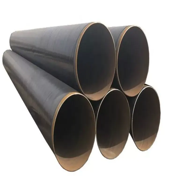 Tedarikçiler karbon kaynaklı çelik boru SSAW yuvarlak siyah demir 14 inç karbon çelik boru