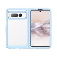 Sacs gonflables Coin antichoc Protecteur Crystal Acrylic Gel Bumper Phone Cover Transparent TPU Acrylic Case for Pixel Fold