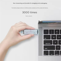 Lector de Tarjetas 4 en 1 USB y USB C a SD, MicroSD, TF para PC, Accesorios para Portátiles, Lector de Tarjetas de Memoria Inteligente, Adaptador de Tarjetas SD
