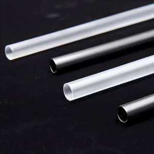 Pailles en <span class=keywords><strong>plastique</strong></span> de 6 mm de diamètre, couleur bonbon, fourniture directe d'usine, pailles de 23 cm de long, pailles en PP <span class=keywords><strong>non</strong></span> jetables avec anneau - Product Image 2