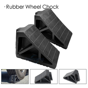 Cales de roue premium en caoutchouc massif pour camping-car, camion, remorque, avec poignée, vente en gros - Product Image 2