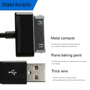 Câble de charge de données de synchronisation USB 30pin pour <span class=keywords><strong>Samsung</strong></span> <span class=keywords><strong>Galaxy</strong></span> <span class=keywords><strong>Tab</strong></span> Note <span class=keywords><strong>2</strong></span> 3 Tablet 10.1 P3100 P5100 P5110 N8000 P1000 Wire Line - Product Image 2