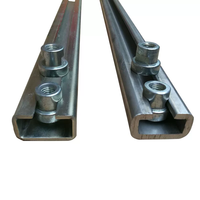 Rail de guidage en acier inoxydable galvanisé 304 de qualité industrielle, profil en C, support de montage solaire photovoltaïque, marque Shunlide, modèle 41*21 2.5mm