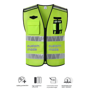 เสื้อกั๊กนิรภัยแบบปรับแต่งได้ สะท้อนแสงสูง มองเห็นได้ชัดเจน สำหรับเจ้าหน้าที่รักษาความปลอดภัยและผู้บริหารด้านความปลอดภัย - Product Image 4