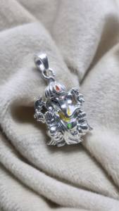 Super qualité personnalisé seigneur Ganesh 925 pendentif en argent Sterling avec poinçon haute finition polonaise bijoux - Product Image 3