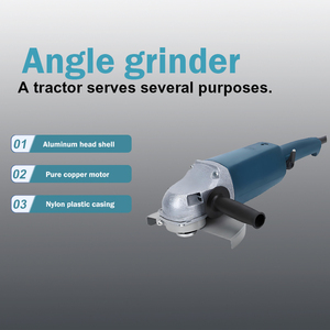 Meuleuse d'angle électrique avec interrupteur à glissière pour usage industriel, conditionnement et polissage des surfaces - Product Image 2