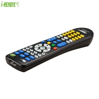 Télécommande universelle intelligente 6-en-1 I-remote SMR936 à code fixe et code d'apprentissage avec fonction personnalisée en plastique