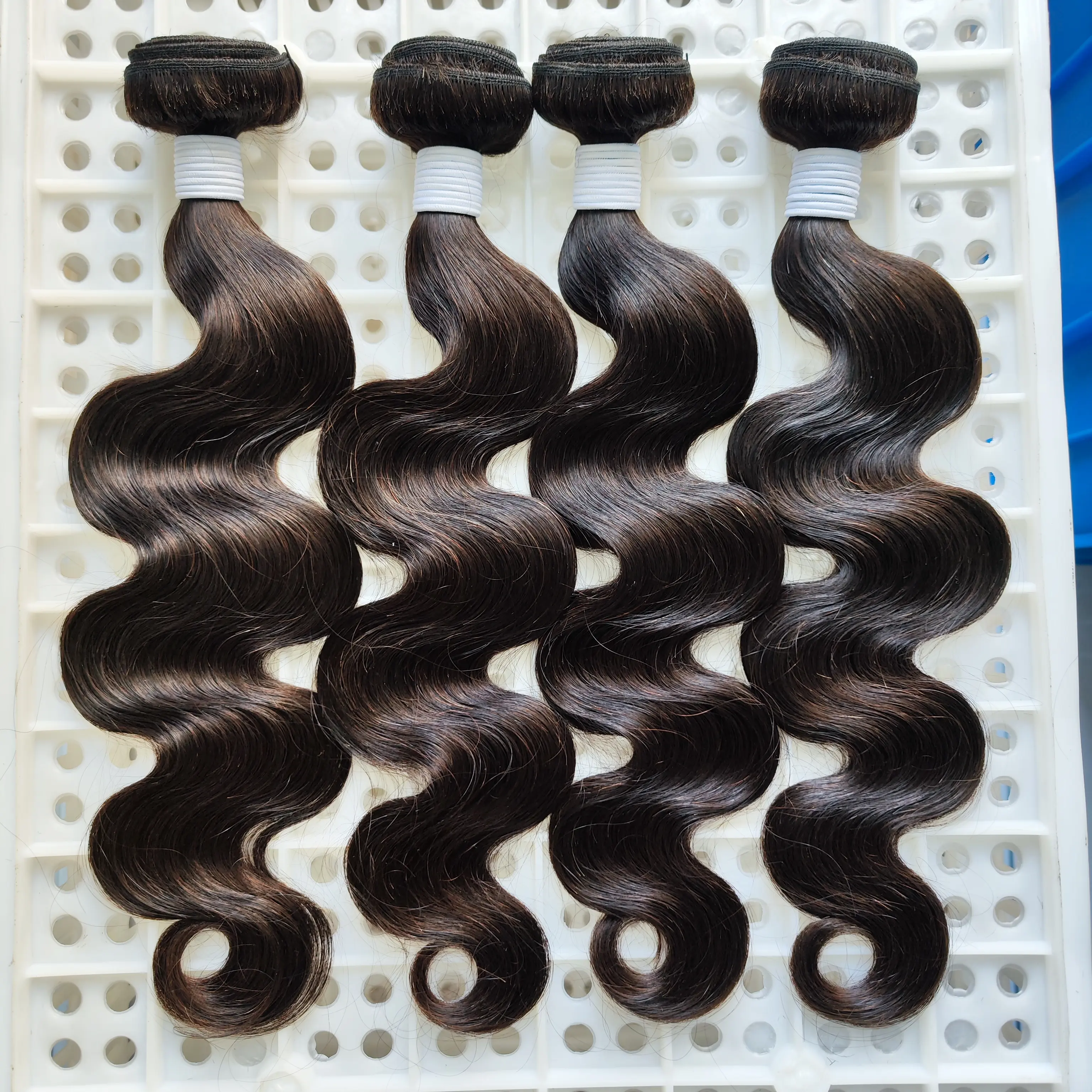 Lager Großhandel 100G Körperwellen jungfräuliche brasilianische Haarbündel natürliche 100 % menschliche Haarverlängerungen