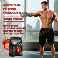 Bubuk Protein Organik MASS Label Pribadi OEM/ODM untuk Pembentukan Otot, Penambah Berat Badan MASS Gainer untuk Olahraga, Bubuk Protein Penambah Berat Badan MASS Gainer