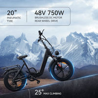 Vélo électrique pliable robuste en alliage d'aluminium avec moyeu arrière puissant et suspension intégrale pour les trajets tout-terrain